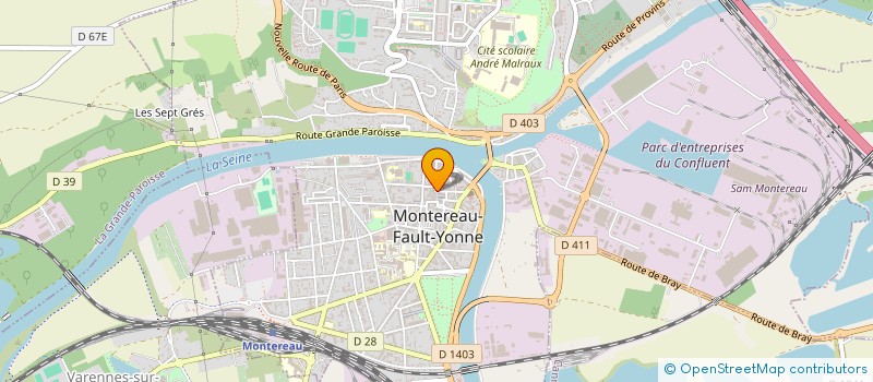 localisation de l'entreprise OPTIQUE MZ à MONTEREAU-FAULT-YONNE