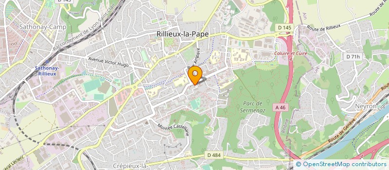 localisation de l'entreprise OPTIQUE NEYRET à RILLIEUX-LA-PAPE