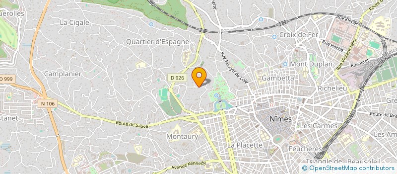 localisation de l'entreprise OPTIQUE NIMES SUD à NIMES