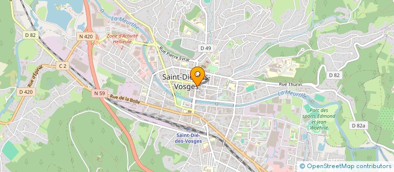 localisation de l'entreprise OPTIQUE NOUVELLE à SAINT-DIE-DES-VOSGES
