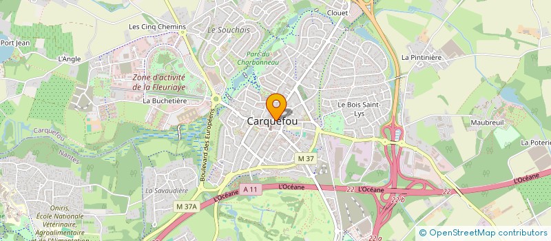 localisation de l'entreprise OPTIQUE OGER-LE BRETON à CARQUEFOU