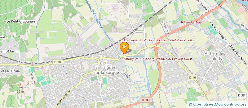 localisation de l'entreprise OPTIQUE OPTOMETRIE LOIC LEMOINE à ENTRAIGUES-SUR-LA-SORGUE