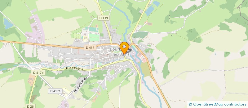 localisation de l'entreprise OPTIQUE PAGOT FABRE à BOURBONNE-LES-BAINS