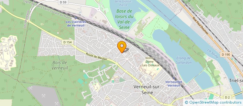 localisation de l'entreprise OPTIQUE PAMELA à VERNEUIL-SUR-SEINE