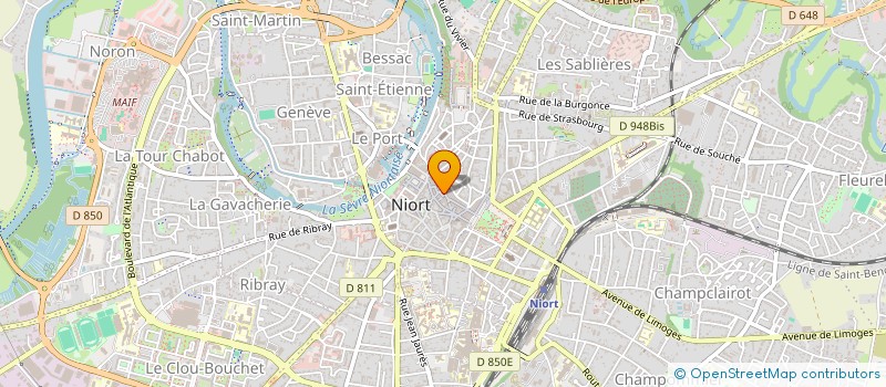 localisation de l'entreprise OPTIQUE PETORIN à NIORT