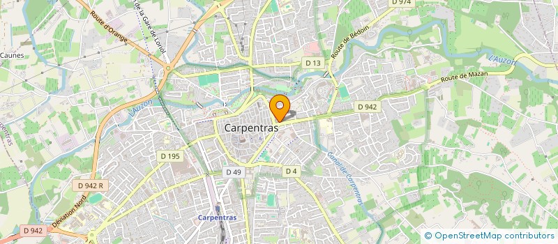 localisation de l'entreprise OPTIQUE PINAUD GANDEL à CARPENTRAS