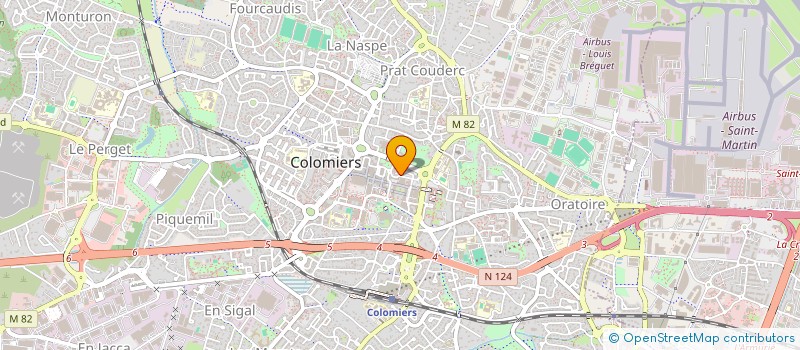 localisation de l'entreprise OPTIQUE PLEIN CENTRE à COLOMIERS