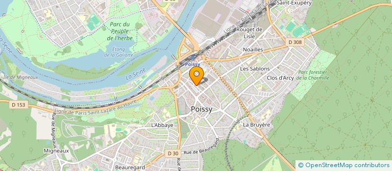 localisation de l'entreprise OPTIQUE POISSY  POISSY