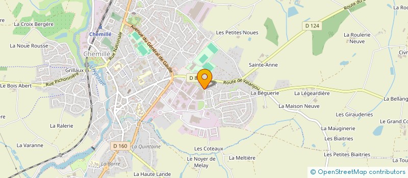 localisation de l'entreprise OPTIQUE POUEZAT  CHEMILLE-EN-ANJOU