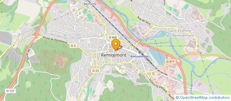 localisation de l'entreprise OPTIQUE POUXEUX à REMIREMONT