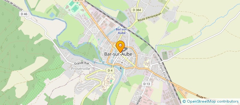 localisation de l'entreprise OPTIQUE PRINCE LAMOTTE à BAR-SUR-AUBE