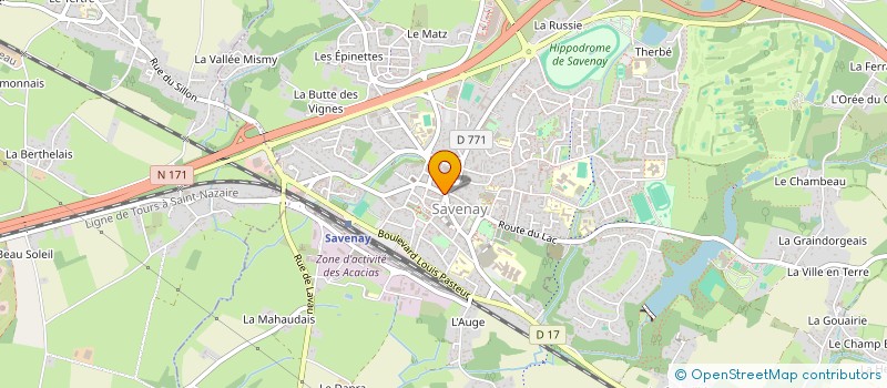 localisation de l'entreprise OPTIQUE QUENTIN à SAVENAY