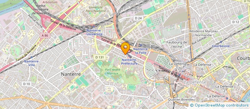 localisation de l'entreprise OPTIQUE RHENANE à NANTERRE