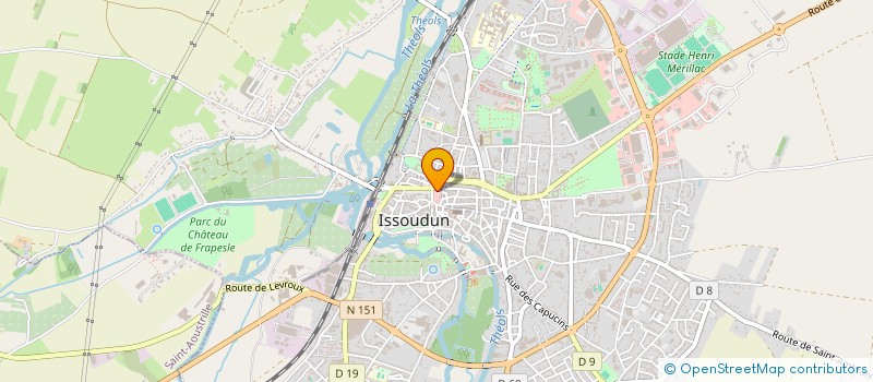 localisation de l'entreprise OPTIQUE ROBERT PROT à ISSOUDUN