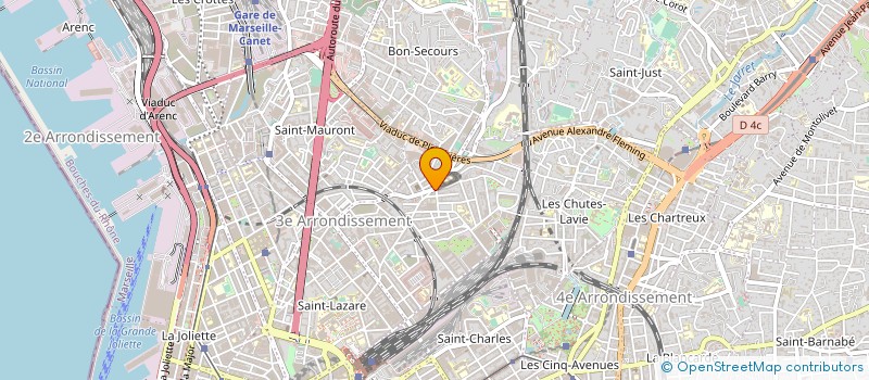 localisation de l'entreprise OPTIQUE ROBERT STEPHANE à MARSEILLE