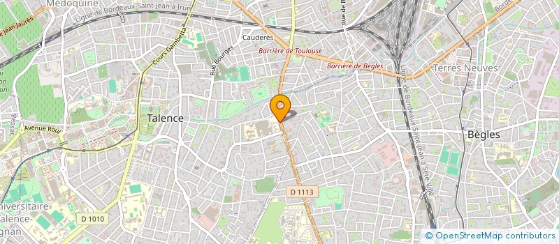 localisation de l'entreprise OPTIQUE ROCADE TALENCE  TALENCE