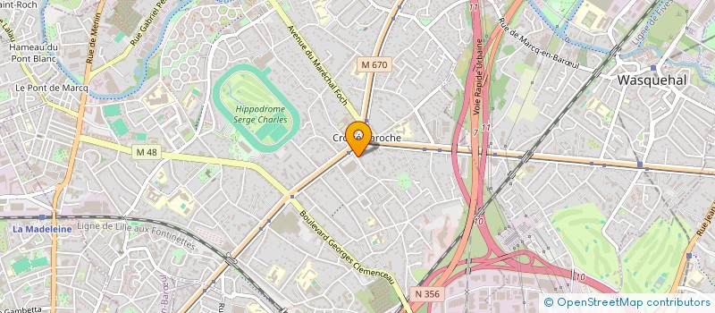 localisation de l'entreprise OPTIQUE ROSALIE à MARCQ-EN-BARŒUL