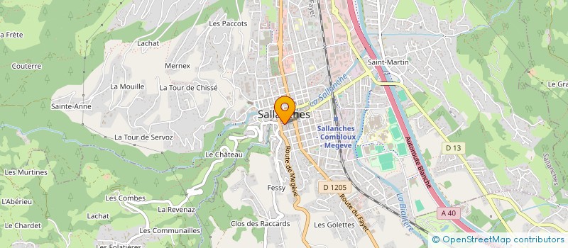 localisation de l'entreprise OPTIQUE ROUX à SALLANCHES