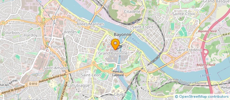 localisation de l'entreprise OPTIQUE ROYO LEMOINE à BAYONNE