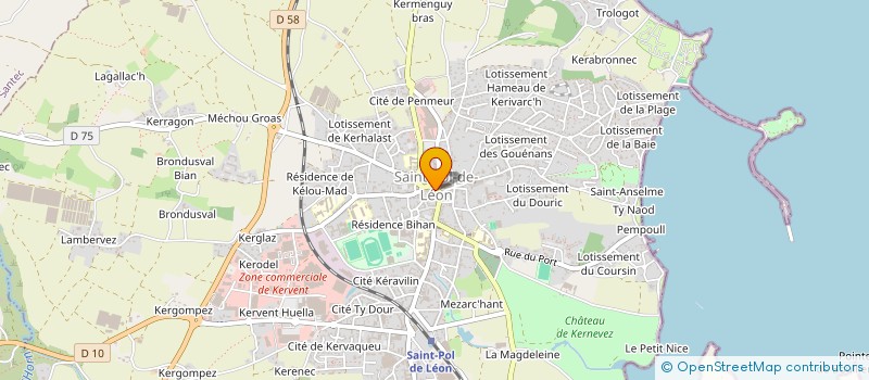 localisation de l'entreprise OPTIQUE SAILLOUR à SAINT-POL-DE-LEON