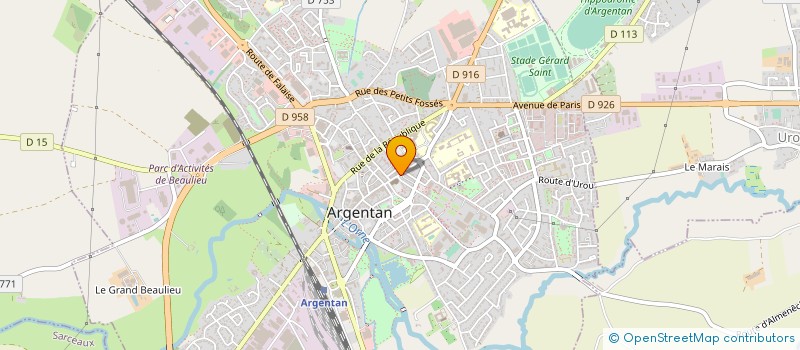 localisation de l'entreprise OPTIQUE SAINT GERMAIN SARL à ARGENTAN