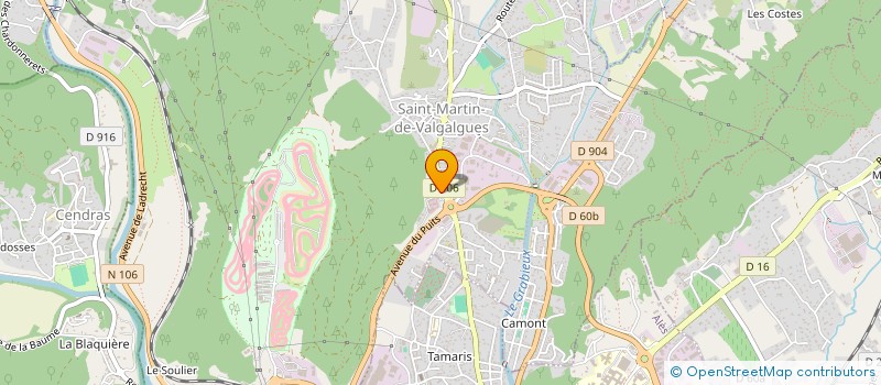 localisation de l'entreprise OPTIQUE SAINT MARTIN  SAINT-MARTIN-DE-VALGALGUES