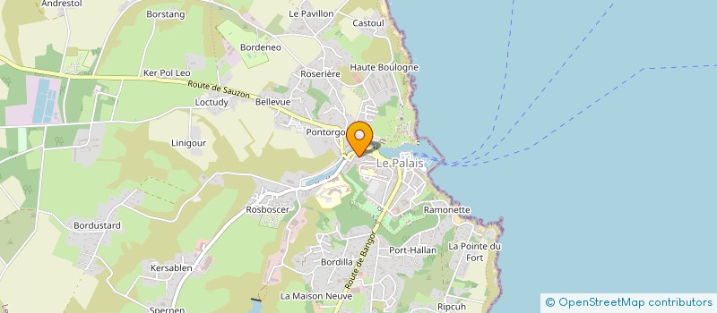 localisation de l'entreprise OPTIQUE SAINT MATHIEU à LE PALAIS