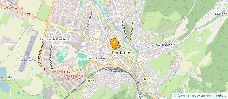 localisation de l'entreprise OPTIQUE SAINT PIERRE à PONTARLIER