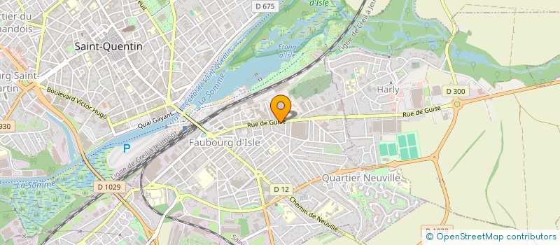 localisation de l'entreprise OPTIQUE SAINT QUENTINOISE  HARLY