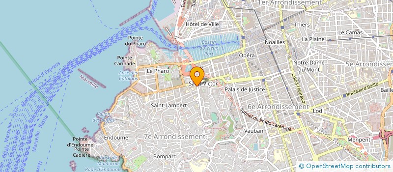 localisation de l'entreprise OPTIQUE SAINT VICTOR à MARSEILLE