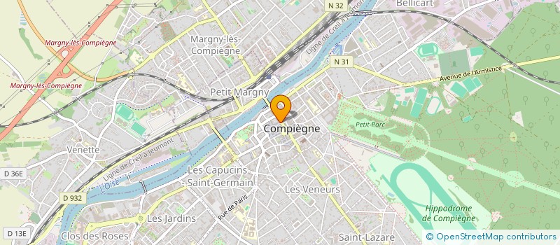 localisation de l'entreprise OPTIQUE SAINTE MARIE à COMPIEGNE
