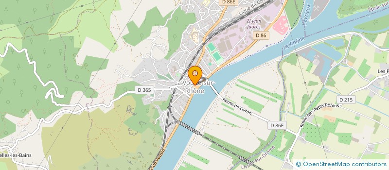 localisation de l'entreprise OPTIQUE SALMON à LA VOULTE-SUR-RHONE