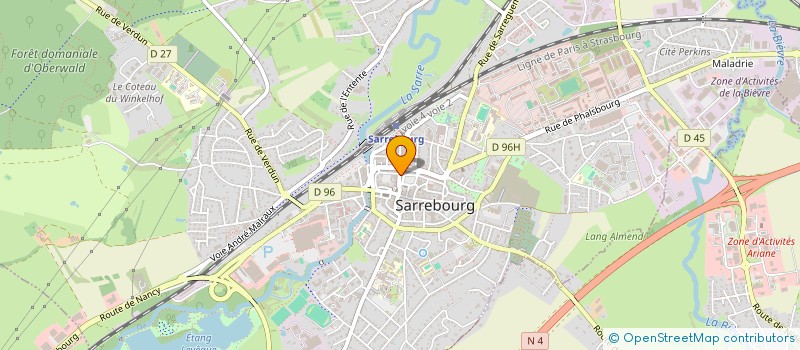 localisation de l'entreprise OPTIQUE SATTLER à SARREBOURG