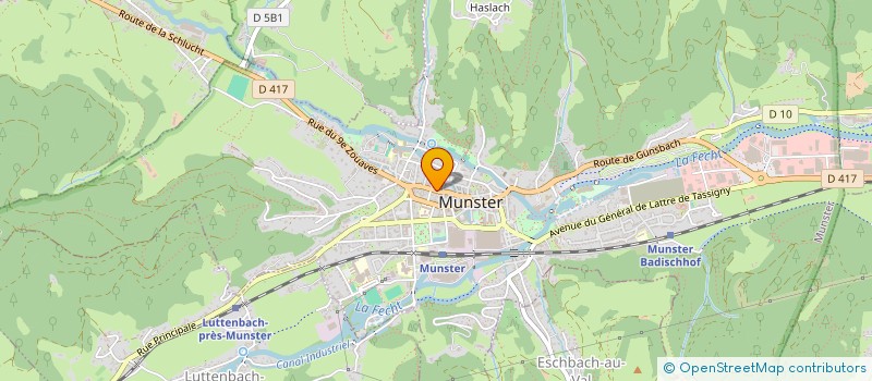 localisation de l'entreprise OPTIQUE SCHIVY à MUNSTER