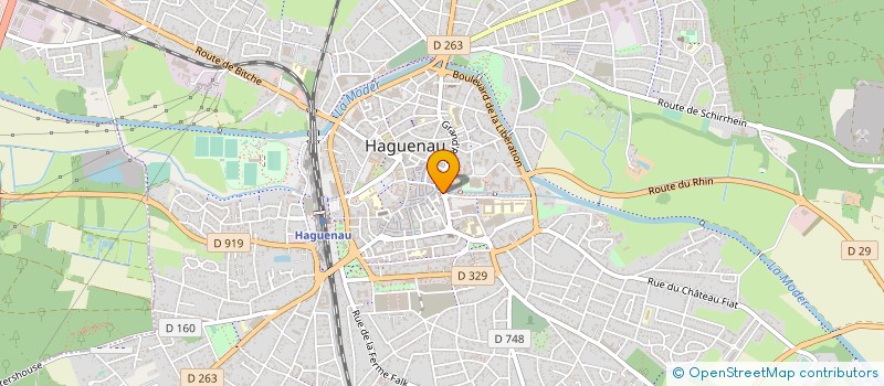 localisation de l'entreprise OPTIQUE SCHNEIDER à HAGUENAU