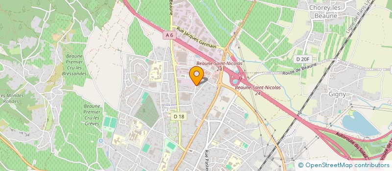 localisation de l'entreprise OPTIQUE SERVICES à BEAUNE