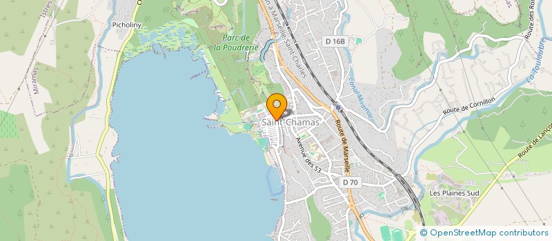localisation de l'entreprise OPTIQUE ST CHAMAS  SAINT-CHAMAS