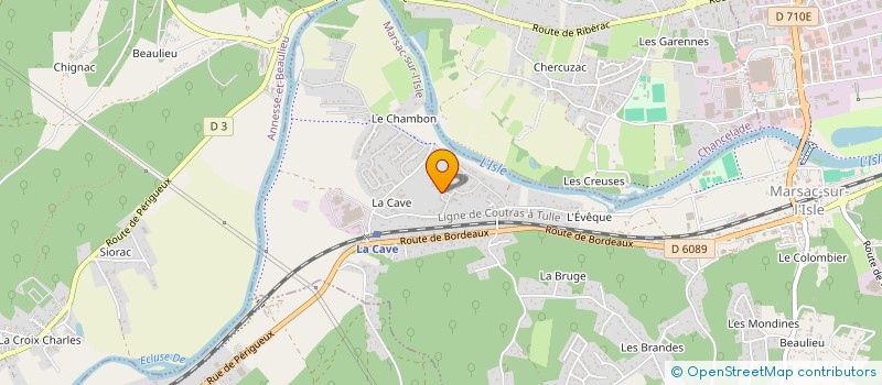localisation de l'entreprise OPTIQUE ST LOUIS A. AFFLELOU à MARSAC SUR L'ISLE