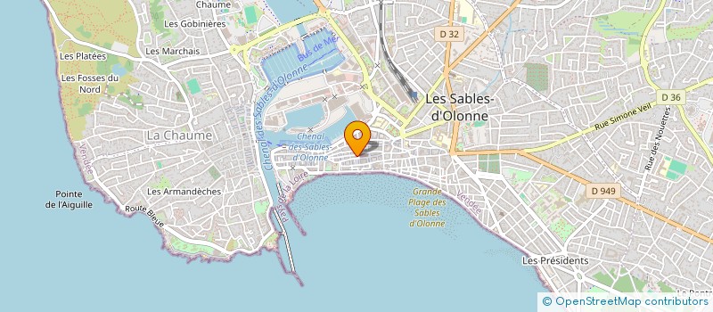 localisation de l'entreprise OPTIQUE SUR VIE à SAINT-GILLES-CROIX-DE-VIE