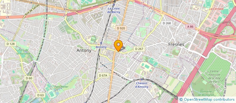 localisation de l'entreprise OPTIQUE TALLEMET à ANTONY