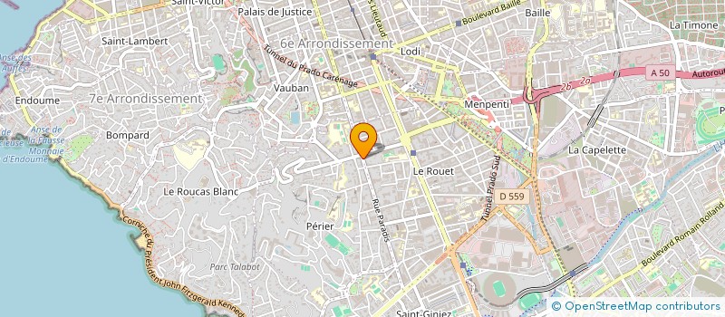 localisation de l'entreprise OPTIQUE TARTOUR à MARSEILLE