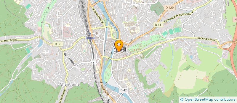 localisation de l'entreprise OPTIQUE TAVERNIER à EPINAL