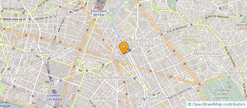 localisation de l'entreprise OPTIQUE TEMPLE  PARIS 10