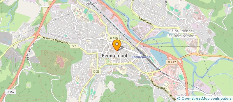 localisation de l'entreprise OPTIQUE THIERS à REMIREMONT