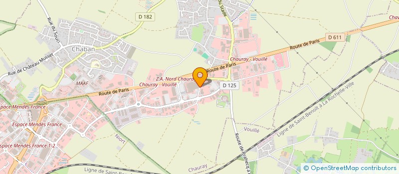 localisation de l'entreprise OPTIQUE THOMAS à CHAURAY