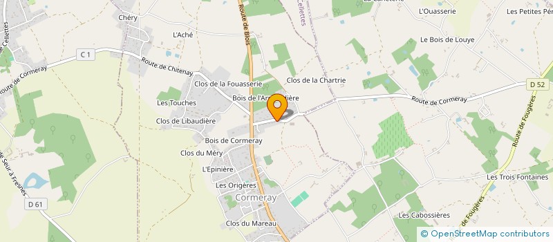 localisation de l'entreprise OPTIQUE THOMAS à LE CONTROIS-EN-SOLOGNE