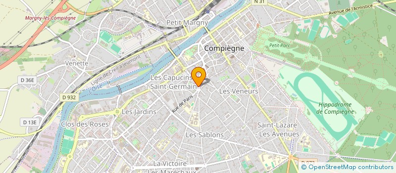 localisation de l'entreprise OPTIQUE TOURNANT OLIVIER à COMPIEGNE