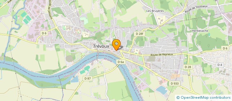 localisation de l'entreprise OPTIQUE TREVOUX à TREVOUX