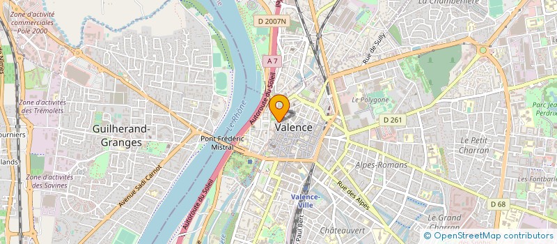 localisation de l'entreprise OPTIQUE VALENCE I I à VALENCE