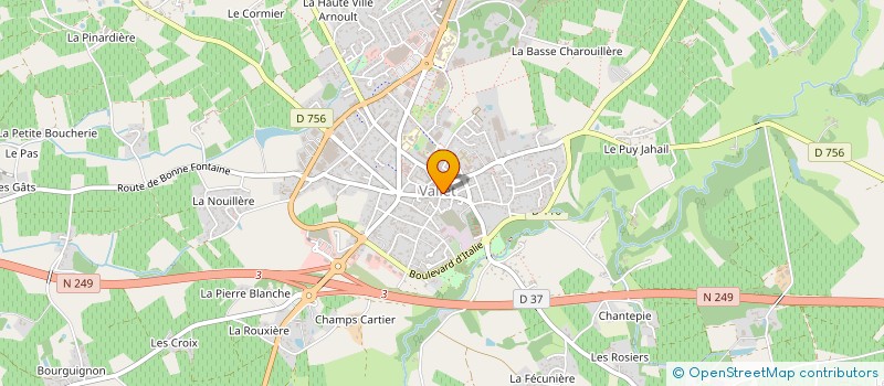 localisation de l'entreprise OPTIQUE VALLET à VALLET